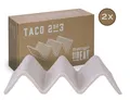 Produktbild: CreaTable Servierteller Streat Food creme, Steinzeug, (2-tlg., 2 Streat Taco Stand)