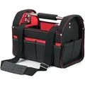 Produktbild: Wiltec Werkzeugtasche Größe xl 44x22x25 cm, Werkzeugbeutel mit verstellbarem Schultergurt und Tragegriff, Innen- und Außenfächer, Aufbewahrungstasche