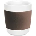 Produktbild: KAHLA Becher touch! henkelloser Becher mit Samt-Banderole, 1-tlg., Porzellan, Made in Germany braun 280 ml | Ø 8.0 cm x 8.7 cm
