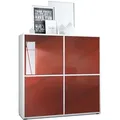 Produktbild: Vladon Highboard, Bordeaux, Holzwerkstoff, 104x105.5x35.5 cm, Wohnzimmer, Kommoden & Sideboards, Highboards