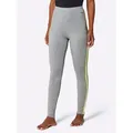Produktbild: Leggings FEEL GOOD, Damen, Gr. 36/38, Normalgrößen, grau (grau, meliert), 95% Baumwolle, 5% Elasthan, unifarben, Hosen Leggings