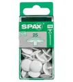 Produktbild: SPAX Abdeckkappe Spax Abdeckkappen weiß zum stecken (stift) - 25