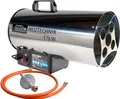 Produktbild: Güde 85006 Gasheizgebläse GGH 17 INOX (17kW, Edelstahlbrenner, Edelstahlgehäuse, Schlauch 1,5 m, Druckminderer)