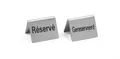 Produktbild: Tischschild Reserviert - 4 Stk., HENDI, Gereserveerd / ReservÃ©, 50x35x(H)40mm