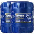 Produktbild: 2x20 LITER MANNOL DEXRON 3 III G/H/F AUTOMATIK GETRIEBEÖL ATF SERVOÖL