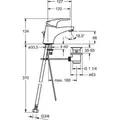 Produktbild: Waschtisch-einhandmischer Mix Xs 01102283 - Hansa