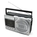 Produktbild: RR20SI UKW/MW/KW Radiokassettenrekorder Bluetooth (Schwarz/Silber) (Versandkostenfrei)