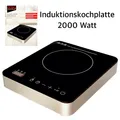 Produktbild: Induktionskochplatte  2000 W Touch-Display Induktion Camping Kochplatte Kochfeld