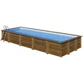 Produktbild: GRE Echtholzpool Poolset , rechteckig, BxLxH: 427 x 1018 x 146 cm - braun