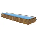 Produktbild: Gre Sunbay Swimmingpool rechteckiger Echtholzpool Mint 1000 x 400 x 146 cm