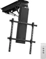 Produktbild: VEVOR motorisierte TV Deckenhalterung Halterung für 813 bis 1778 mm Fernseher, elektrischer verstellbarer herunterklappbarer Ständer mit max. VESA 60 x 60 cm, passend für Fernseher bis zu 50 kg