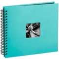 Produktbild: Hama Fotoalbum Fine Art 113679, Spiralalbum, 28 x 24cm, 50 schwarze Seiten f. 100 Fotos, türkis