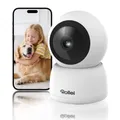 Produktbild: Rollei Überwachungskamera Innen 360° Indoor Security Cam IPC-88 Kamera Überwachung Innen 1080p mit Bewegungserkennung Nachtsicht Zwei-Wege-Audio Überwachungskamera-Kameraüberwachung-Kamera-Überwachung