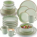 Produktbild: Sänger Kombiservice, Grün, Stein, 30-teilig, Rund, 27x10x27 cm, kratzfest, Essen & Trinken, Geschirr, Geschirr-Sets, Kombiservice