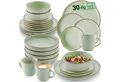 Produktbild: SÄNGER Tafelservice Rio Geschirrset (30-tlg), 6 Personen, Steingut, Steingut, Handmade, Mintgrün, Erweiterbar, VALUE COLLECTION