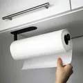 Produktbild: VonBueren Küchenrollenhalter ohne Bohren | Farbe: schwarz | Rollenhalter für Küche Aufbewahrung & Organisation | Halter für Küchenrolle - Schwarz