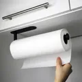 Produktbild: Küchenrollenhalter ohne Bohren | Farbe schwarz | Rollenhalter Montage unter d...