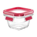 Produktbild: EMSA Frischhaltedose Clip&Close Glas quadratisch 0,18l, rot/klar