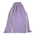 Produktbild: TEXXILLA Zuziehbeutel - Baumwolle | OEKO-TEX 100 zertifiziert | 25x30cm | Jutebeutel | Einkaufstasche | unbedruckt, Farbe:lavendel