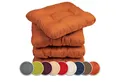 Produktbild: sunnypillow Stuhlkissen 4er Set Stuhlkissen 40x40 cm Bequeme 8cm, Polsterauflage Auflage für Stühle / Bänke