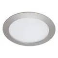 Produktbild: LED Einbauleuchte Panel Nickel matt Ø17cm IP44 12W 1200lm 4000K 4-Stufen-Dimmbar