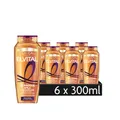 Produktbild: L'Oréal Paris Elvital Shampoo für lockiges Haar, Mit reichhaltigem Amla-Öl für definierte und schwungvolle Locken, ÖL Magique Amla, 6 x 300 ml