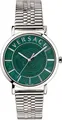 Produktbild: Versace Herren Armbanduhr V-ESSENTIAL silber, grün 40 mm VEJ400921