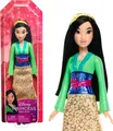 Produktbild: Mattel Disney Prinzessin-Spielzeug, bewegliche Mulan-Modepuppe mit glitzernder Kleidung und Accessoires, inspiriert vom Disney-Film, Geschenk für Kinder, HLW14