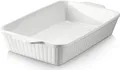 Produktbild: Dowan Auflaufform Keramik-Auflaufform, große tiefe Auflaufform für den Ofen, 4L, Weiß