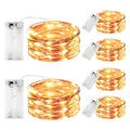 Produktbild: Aufgerüstet 6er-Pack Lichterketten mit Timer Batterie Kupfer Drahtlichterkett...