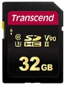 Produktbild: Transcend 32GB SDHC 700S Speicherkarte UHS-II, C10, U3, V90, 8K, Ultra HD, bis zu 285/180 MB/s, entwickelt für DSLR-Kameras und professionelle Camcorder - TS32GSDC700S