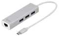 Produktbild: DIGITUS USB Typ C 3-Port Hub + Gigabit Ethernet