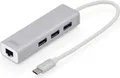 Produktbild: DIGITUS USB Typ C 3-Port Hub + Gigabit Ethernet