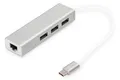 Produktbild: Digitus USB Typ C 3-Port Hub + Gigabit Ethernet