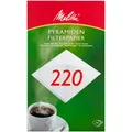 Produktbild: Melitta Pyramiden Kaffeefilter Filtertüten 220 weiß 100 Stück