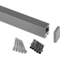 Produktbild: Kesseböhmer Linero Style Küchenreling Edelstahloptik 1200 X 22 X 29 Mm Aluminium Relingsystem Von Sotech