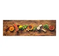 Produktbild: vidaXL Teppich, Küchenteppich Waschbar Gewürze 45x150 cm Samt