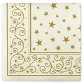 Produktbild: Sovie HORECA Serviette Liam in Champagner aus Linclass® Airlaid 40 x 40 cm, 50 Stück - Weihnachten Ornamente Sterne