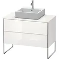 Produktbild: Duravit XSquare Konsolenwaschtischunterbau bodenstehend, 2 Auszüge, 1000x778x548mm, XS492107575, Farbe: Leinen