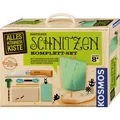 Produktbild: Kosmos 604608 AllesKönnerKiste Schnitzen Komplett-Set, mit Kinder-Schnitzme ...