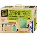 Produktbild: Kosmos 604608 AllesKönnerKiste Schnitzen Komplett-Set, mit Kinder-Schnitzme ...