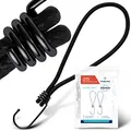 Produktbild: TRIBURG Expander mit Haken [25 Stück / 18cm] | High Performance Spanngummi mit Haken | Universal Gummispanner mit Haken für Outdoor, Haushalt oder Ladungssicherung | Planenspanner mit Haken