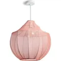 Produktbild: Pendelleuchte Metall Und Stoff Ayla Rosa Empolvado