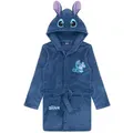 Produktbild: Lilo & Stitch Kinderbademantel Stitch Mädchen Bademantel Morgenmantel blau 128