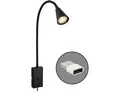 Produktbild: BRILONER LEUCHTEN Nachttischlampe JUSTRA Tischlampe , schwarz, Leuchten