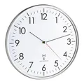 Produktbild: TFA 60.3514 weiß/silber Analoge Funk-Wanduhr