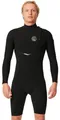 Produktbild: Rip Curl Mens E-Bomb 2mm Zip Free Long Sleeve Shorty Wetsuit 11FMSP - Black Mens Size - XL