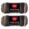 Produktbild: Red Heart Super Saver Jumbo-Hickory-Ombré-Garn, Acryl, 4 Medium (Kammgarn), 482 Meter, 2 Stück