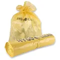Produktbild: 90 Stück Hygoclean Müllsäcke Light, 240 l | LDPE, Rolle, gelb, L: 135cm, B: 115cm, 40my, Müllsäcke, Abfallsack, Mülltüten
