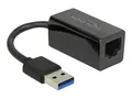 Produktbild: DELOCK - 65903 - Adapter USB-A > 1 x Gigabit LAN (Realtek) kompakt schwarz